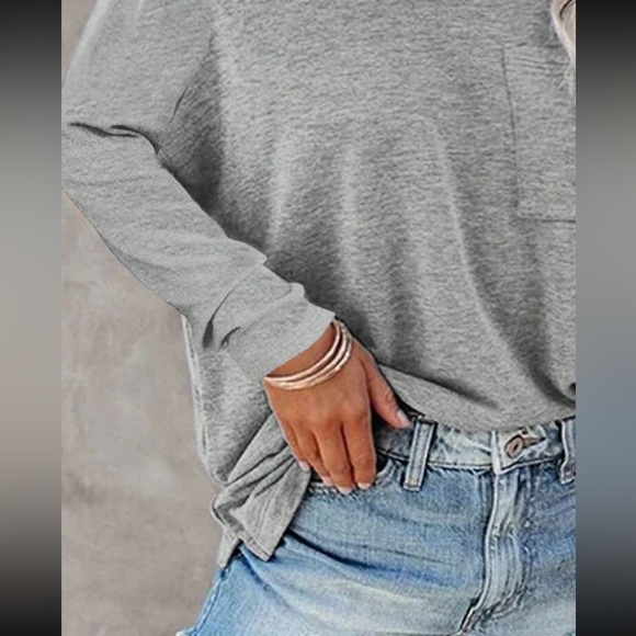 Plus size long sleeve comfy casual top - Picture 10 of 16